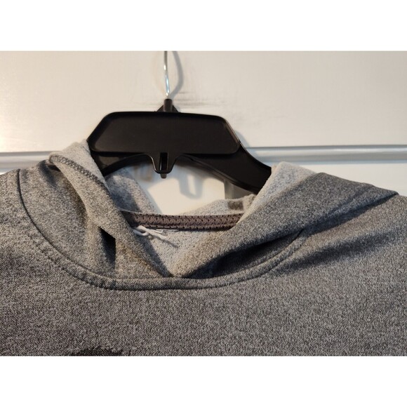 FCB Barcelona #10 Messi Hoodie Pullover Youth Size Large Gray Long Sleeve Sweat - Picture 13 of 16